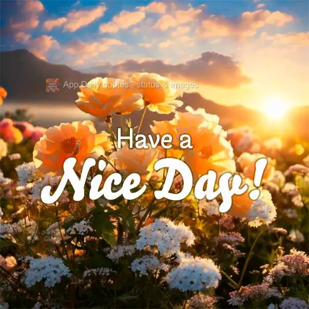 Have a Nice Day!