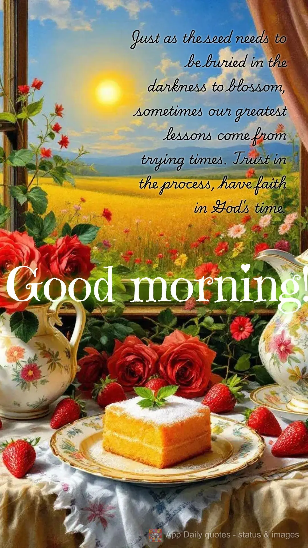 Just as the seed needs to be buried in the darkness to blossom, sometimes our greatest lessons come from trying times. Trust in the process, have faith i...