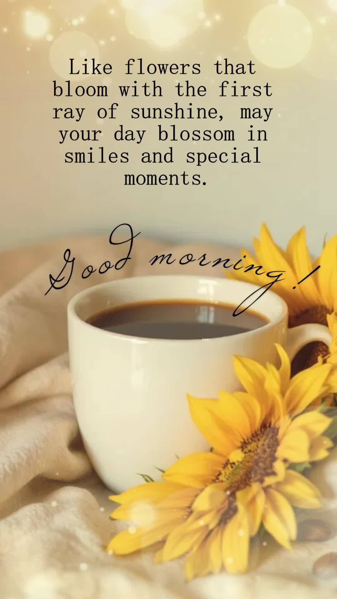 Like flowers that bloom with the first ray of sunshine, may your day blossom in smiles and special moments. Good morning!