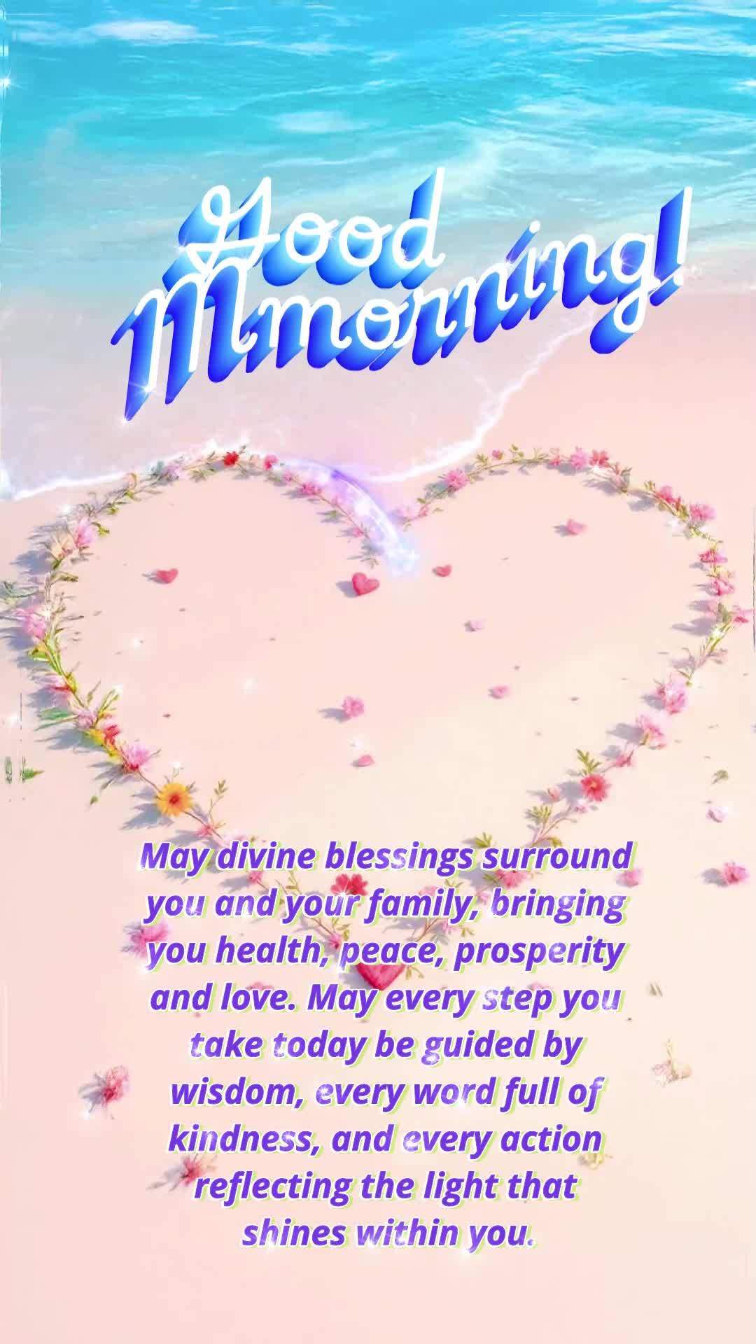 May divine blessings surround you and your family, bringing you health, peace, prosperity and love. May every step you take today be guided by wisdom, ev...