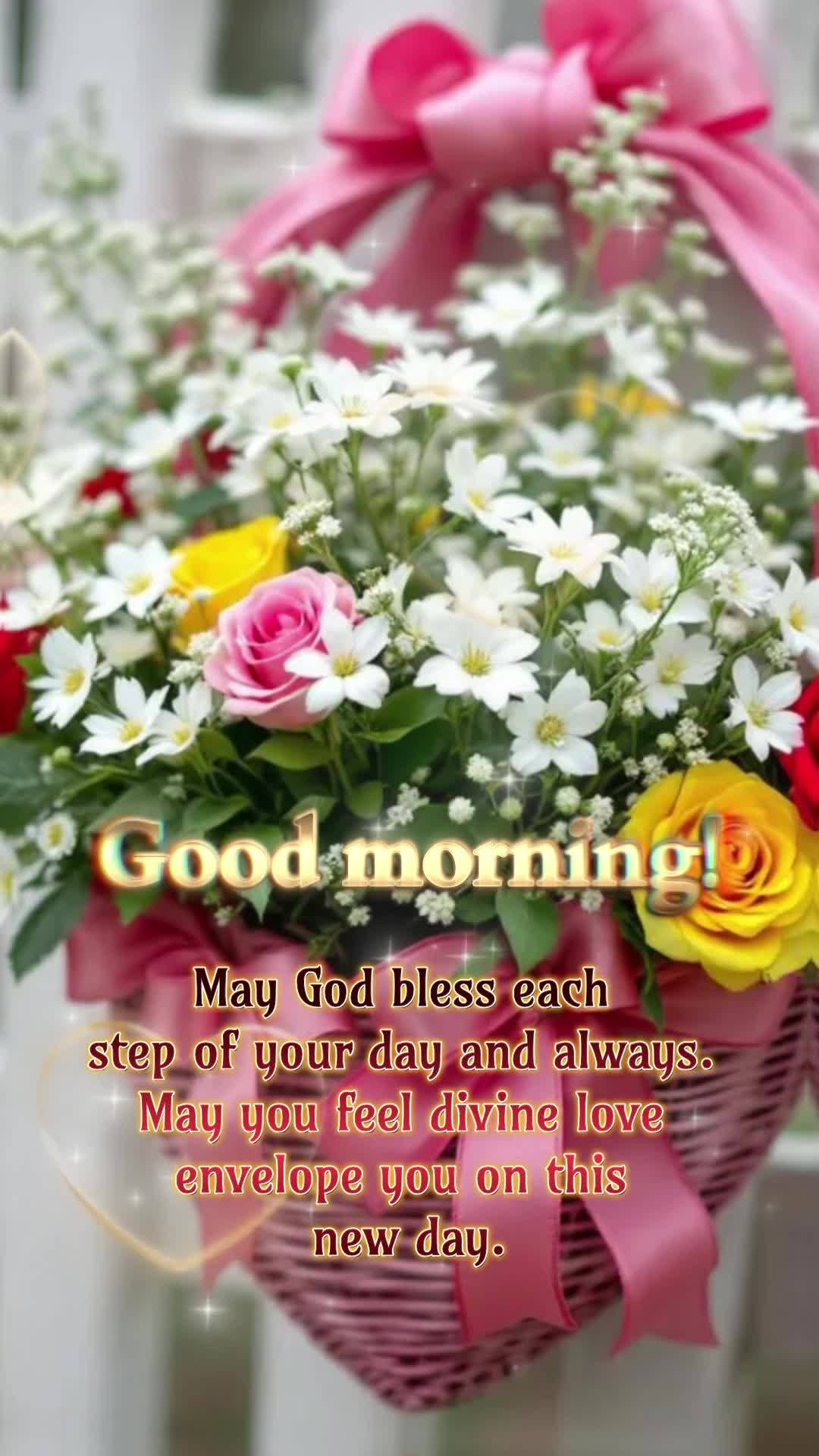 May God bless each step of your day and always. May you feel divine love envelope you on this new day. Good morning!