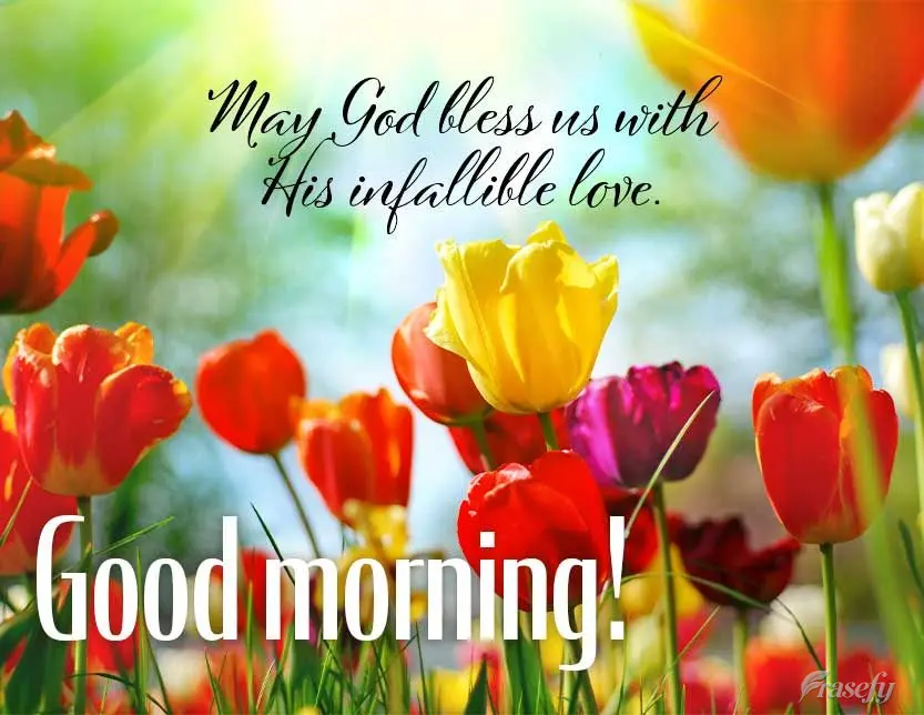 May God bless us with His infallible love. Good morning!