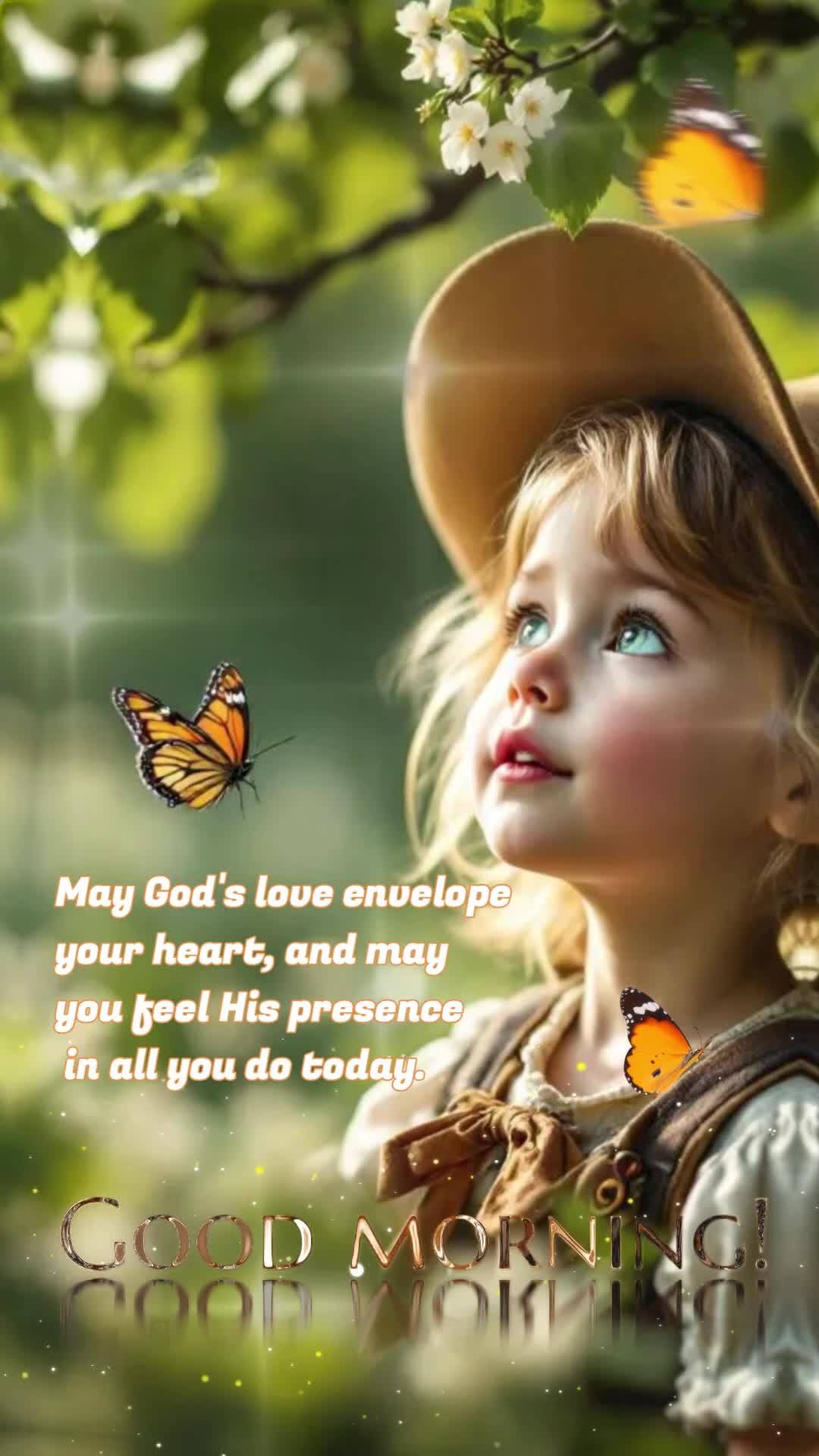 May God's love envelope your heart, and may you feel His presence in all you do today. Good morning!