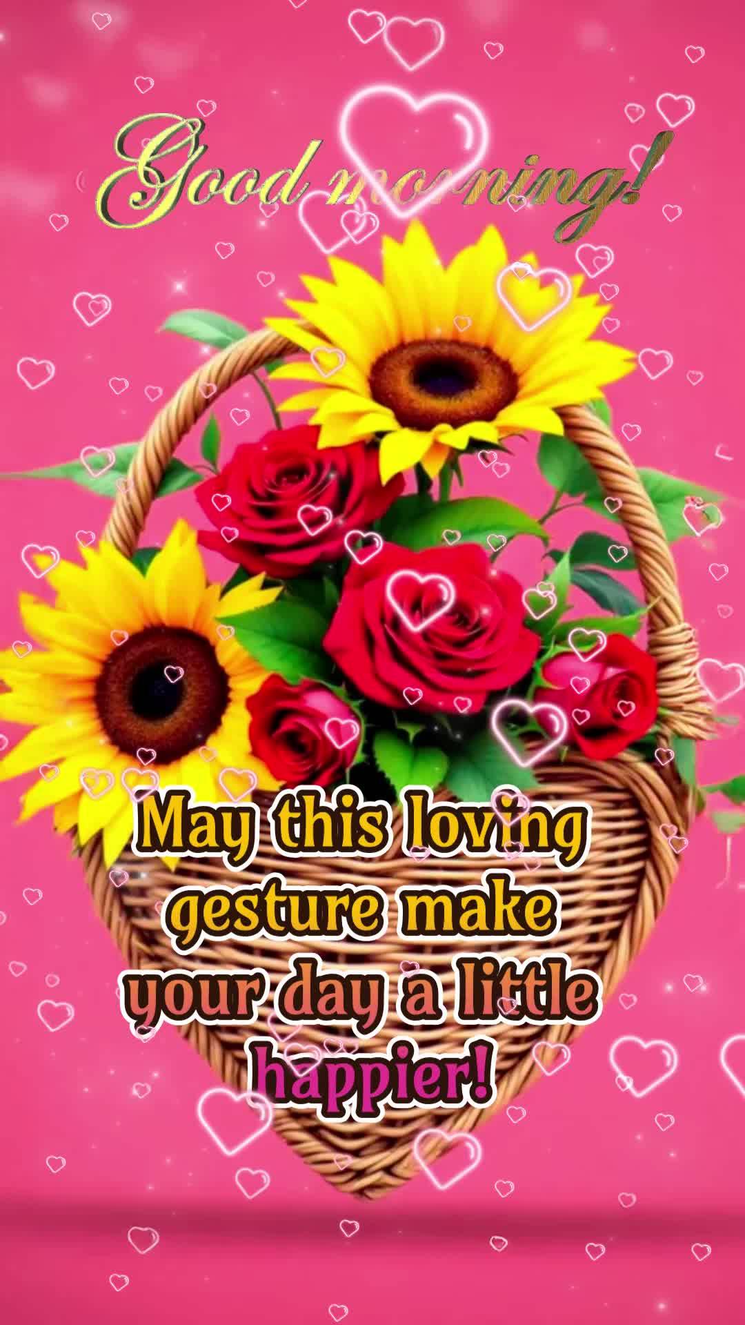May this loving gesture make your day a little happier! Good morning!
