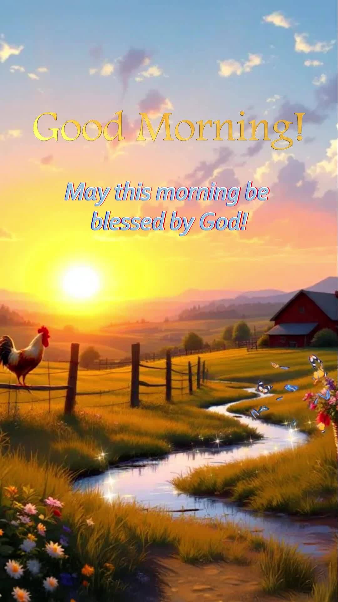 May this morning be blessed by God!