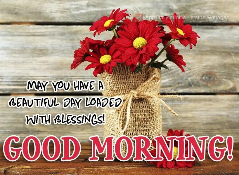 May you have a beautiful day full of blessings! Good morning!