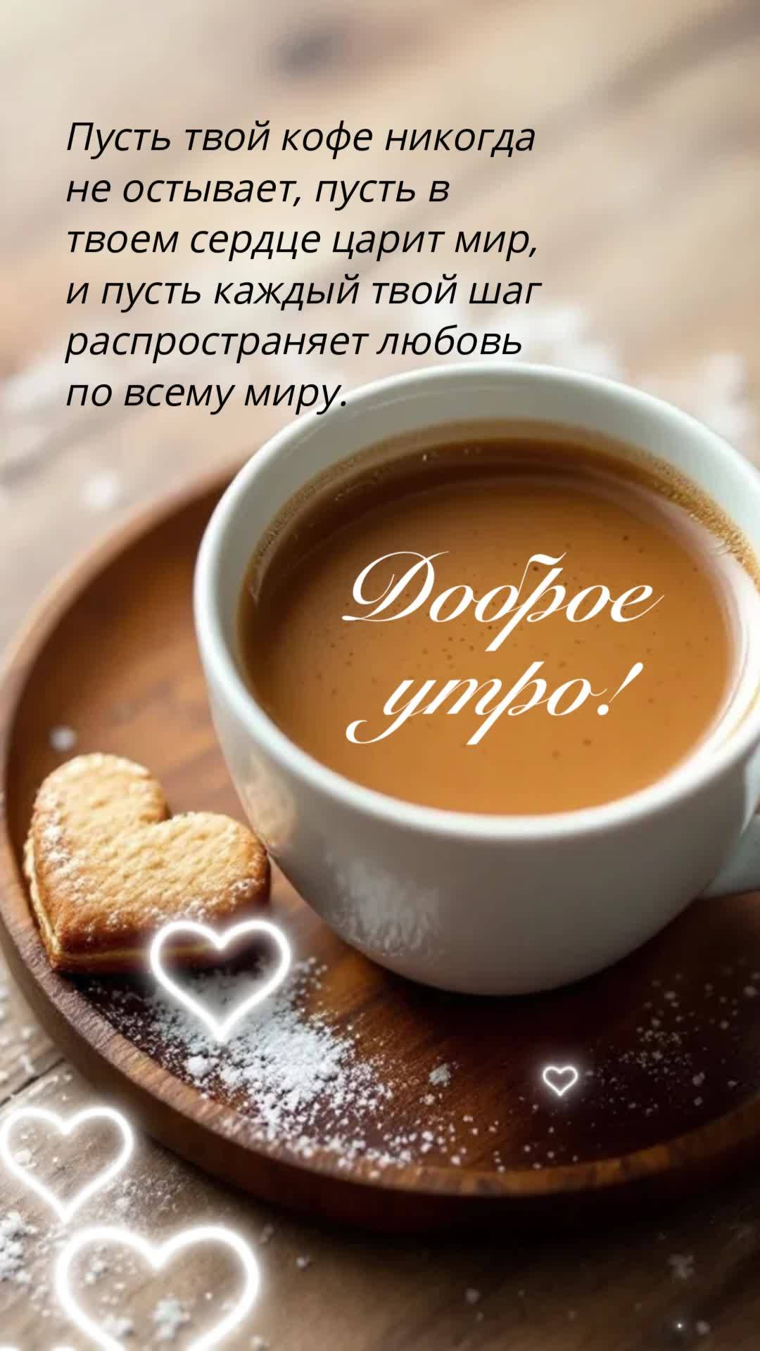 May your coffee be hot, your heart be at peace, and may each of your small gestures spread love throughout the world. Good morning!