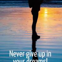 Never give up in your dreams. Mornings were made to restore your energy and try again. Good morning!