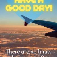 There are no limits when we chase after our dreams! Have a good day!