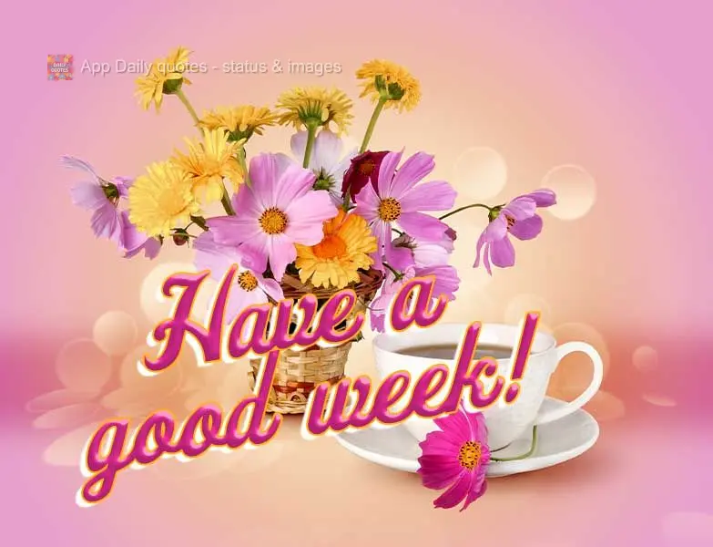 Have a good week!