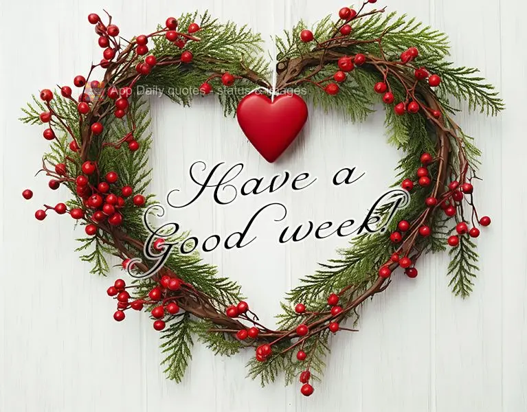 Have a good week!