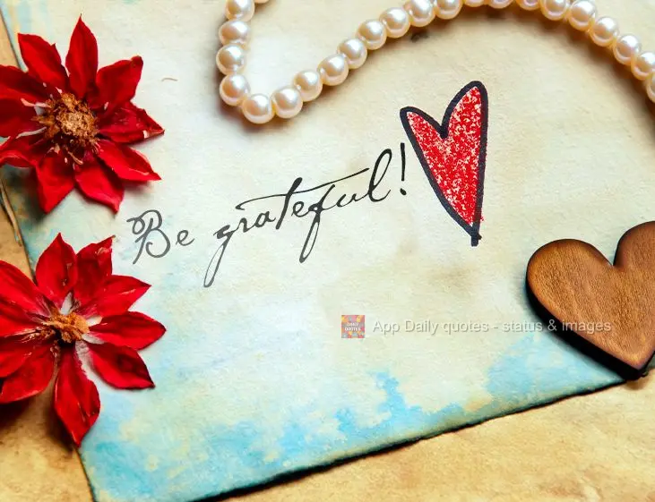 Be grateful!