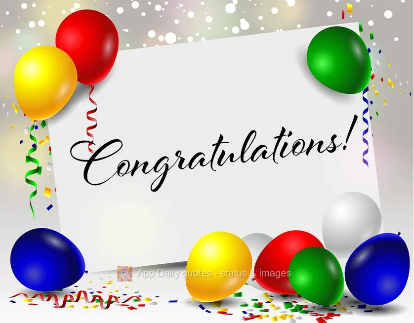 Congratulations!