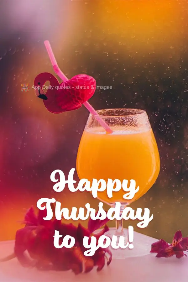 Happy Thursday to you!