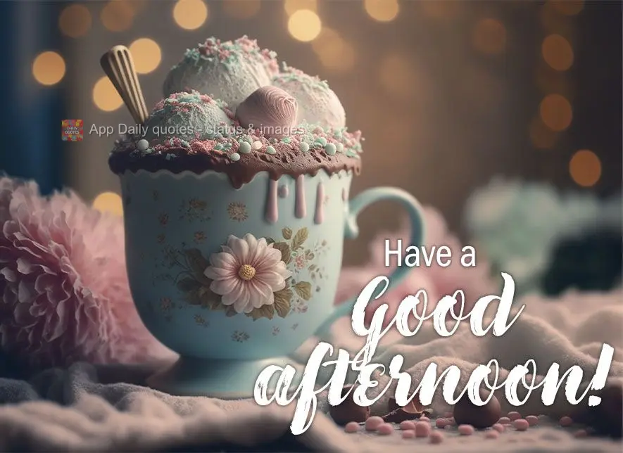 Have a good afternoon!