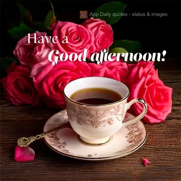 Have a Good afternoon!