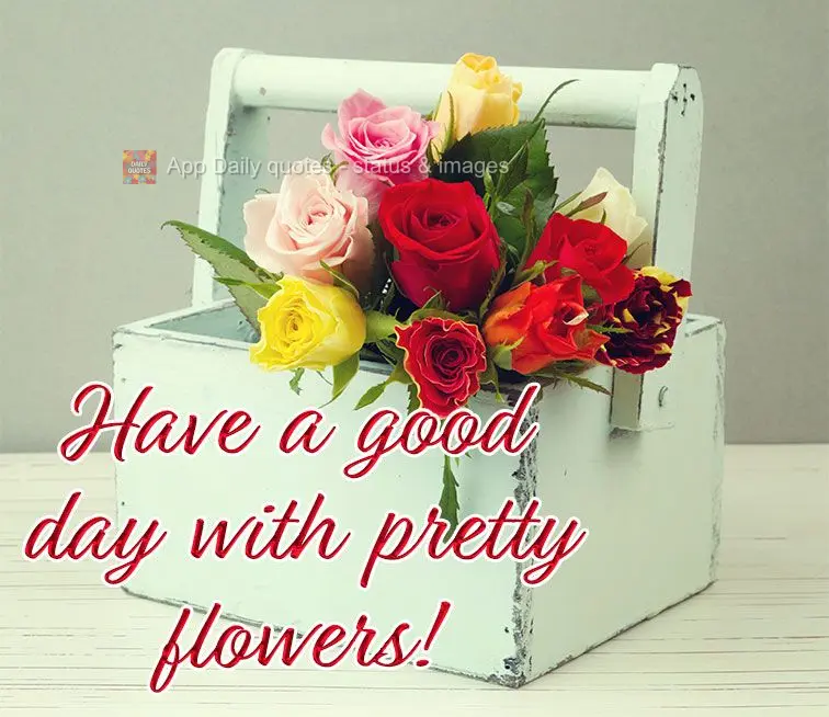 Have a good day with pretty flowers!