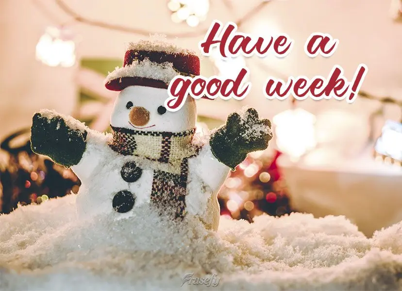 Have a good week! 