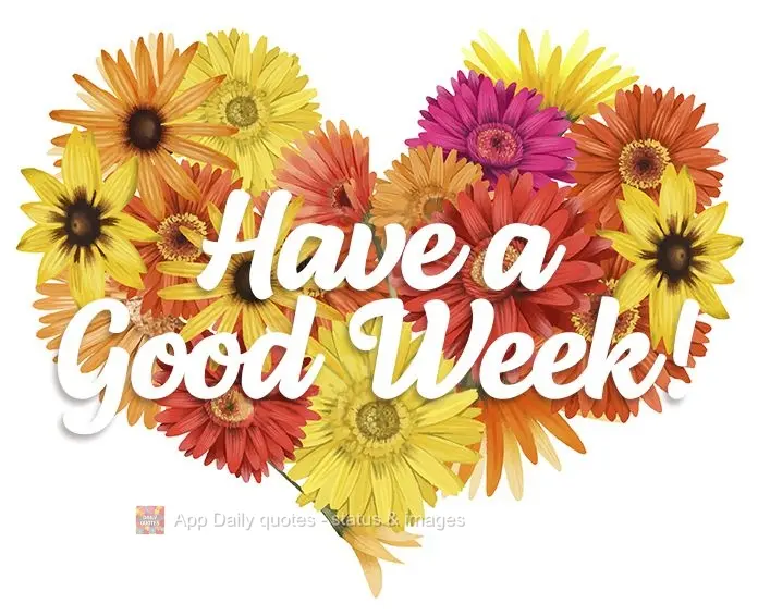 Have a good week!