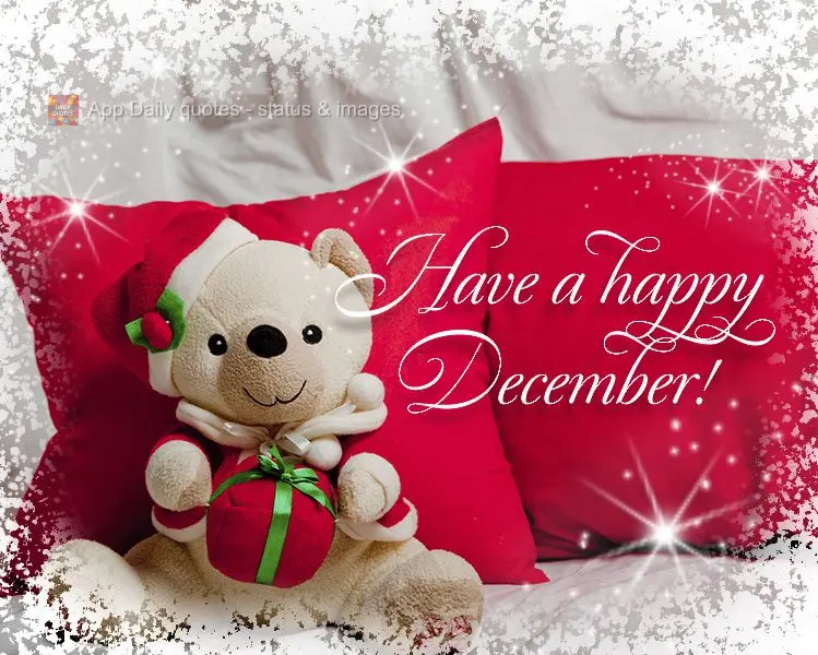 Have a happy December! 