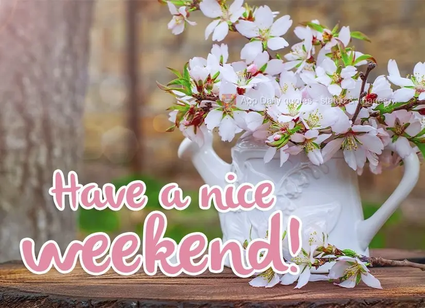 Have a nice weekend!