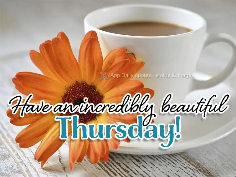 Have an incredibly beautiful Thursday!
