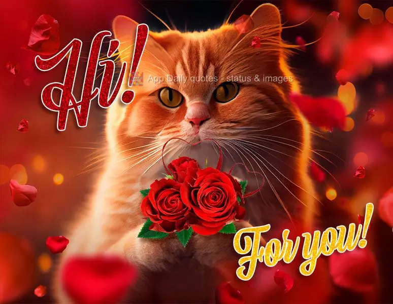 Hi! For you!