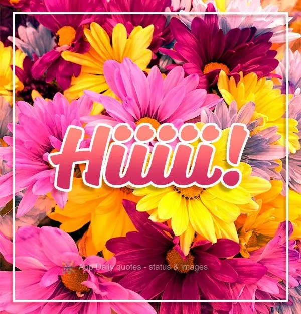 Hiiiii!