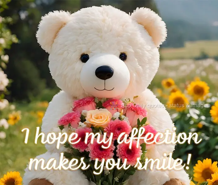 I hope my affection makes you smile!
