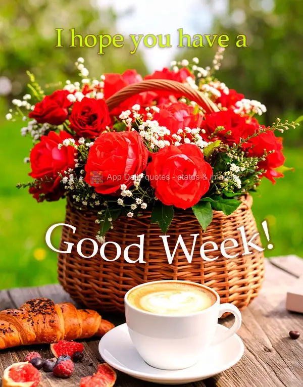 I hope you have a Good Week!