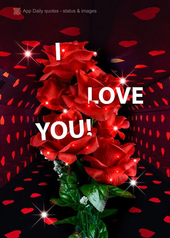 I love you! 