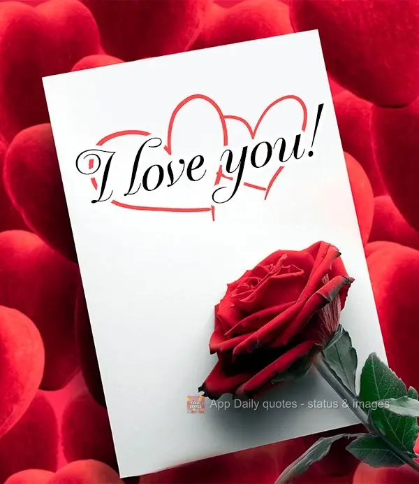 I love you!