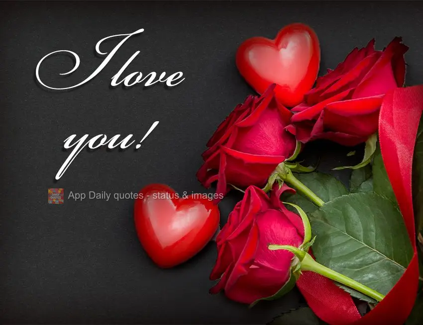 I love you!