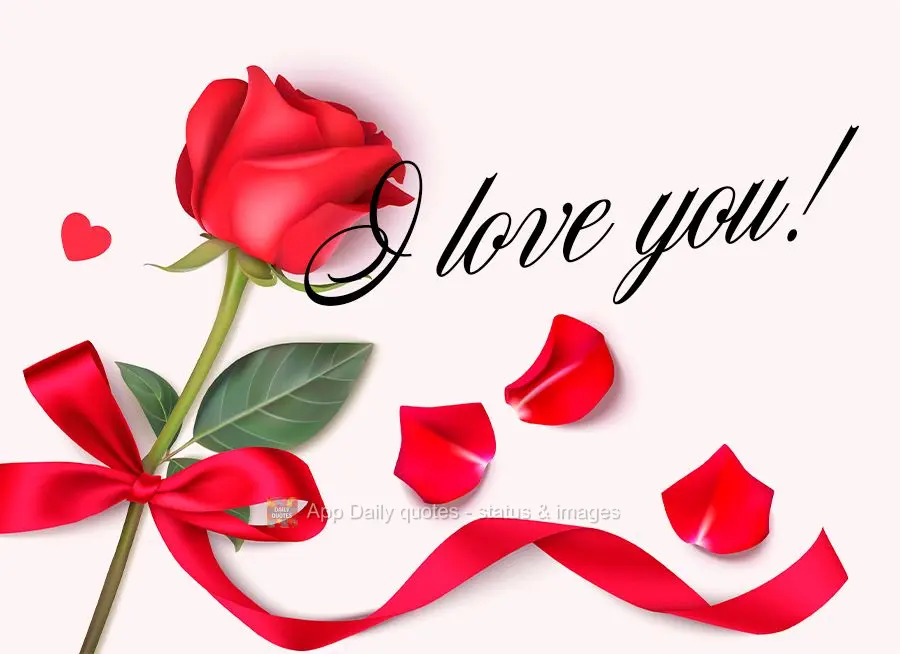 I love you!