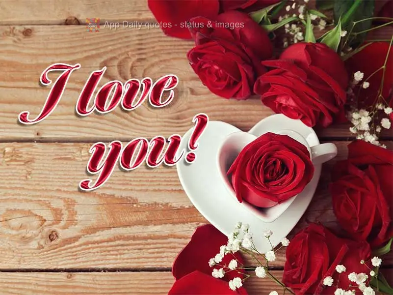 I love you!