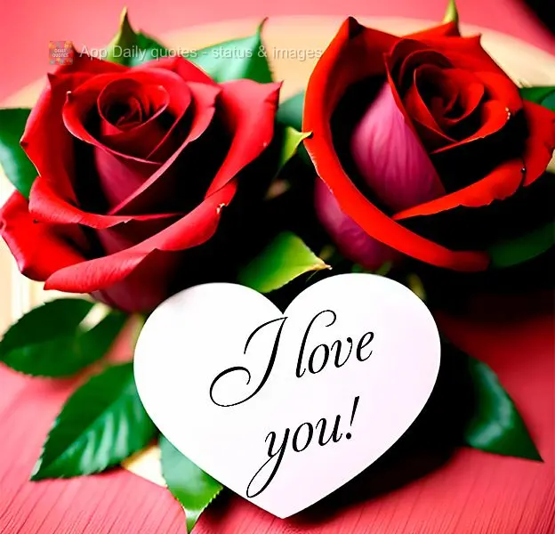 I love you!