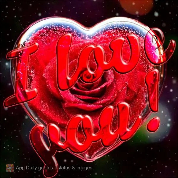 I love you!