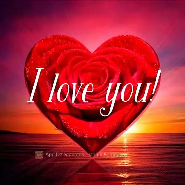I love you!