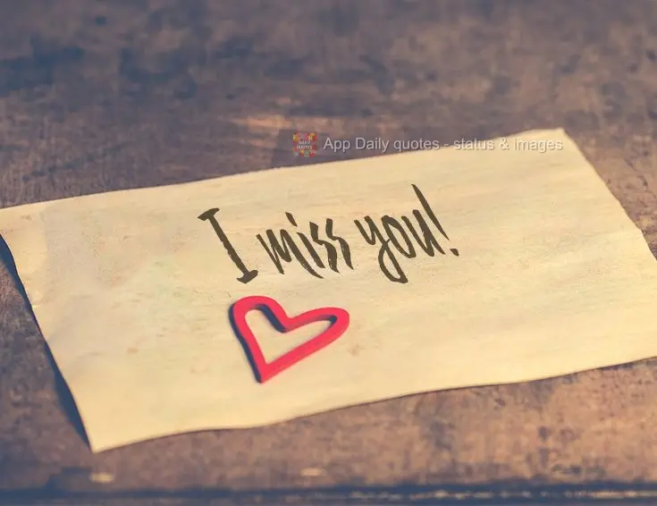 I miss you!
