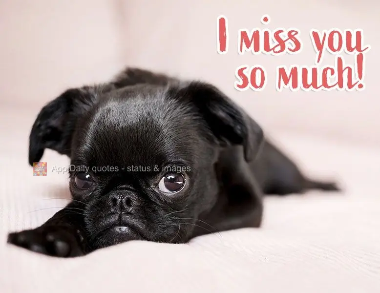 I miss you so much!