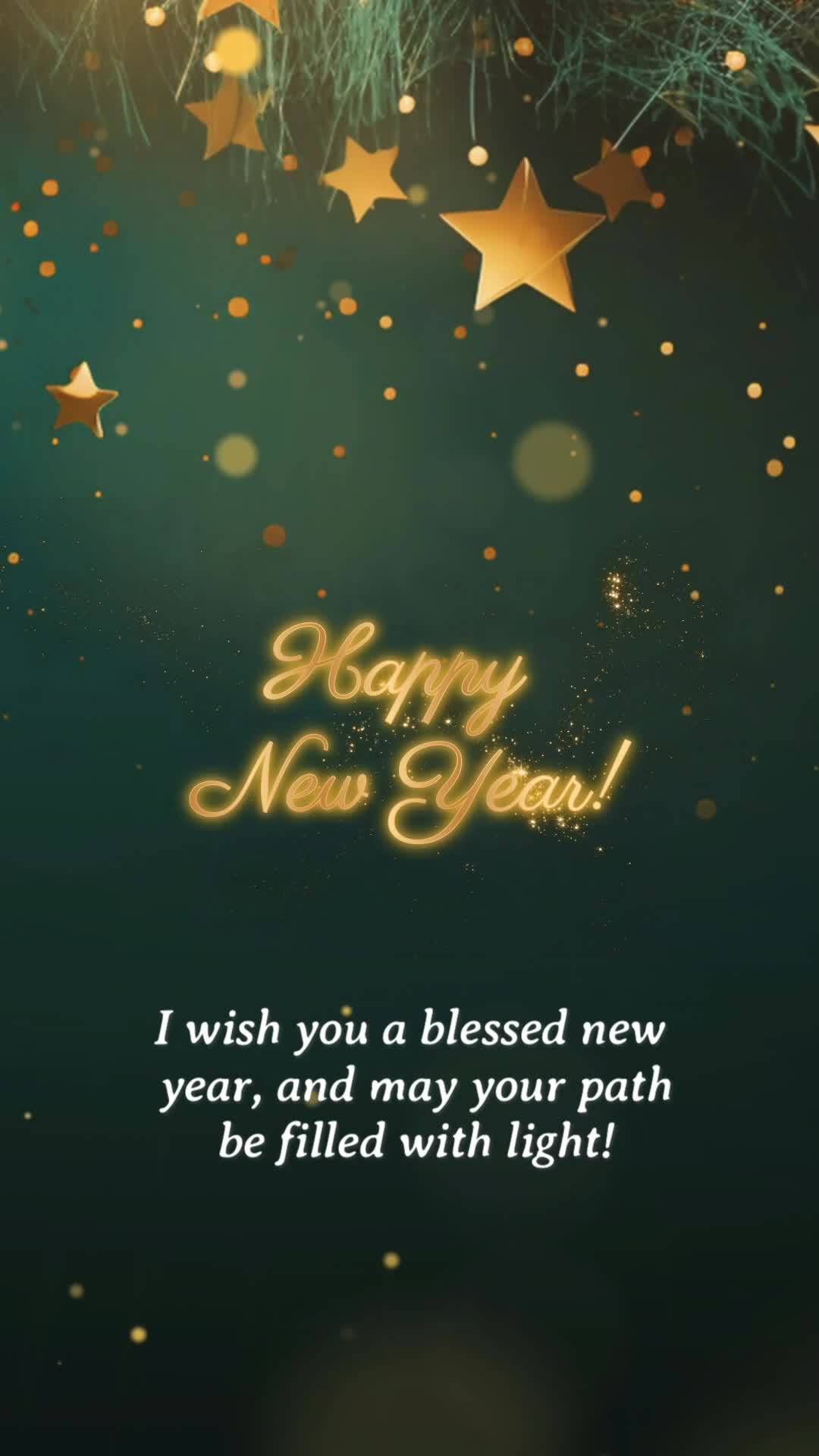 I wish you a blessed new year, and may your path be filled with light! Happy New Year! 2026