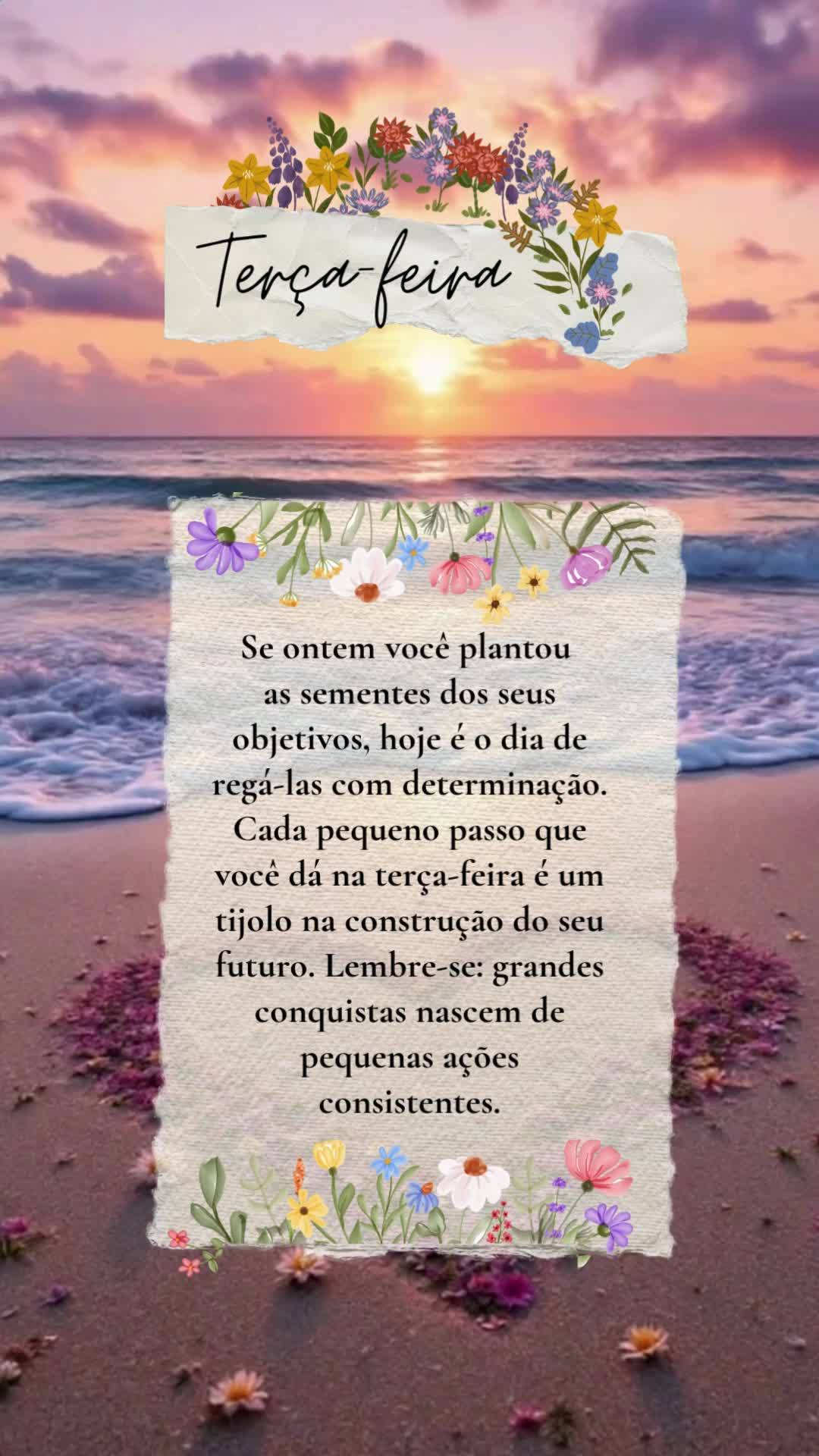 If you planted the seeds of your goals yesterday, today is the day to water them with determination. Every small step that you take on Tuesday is a brick...