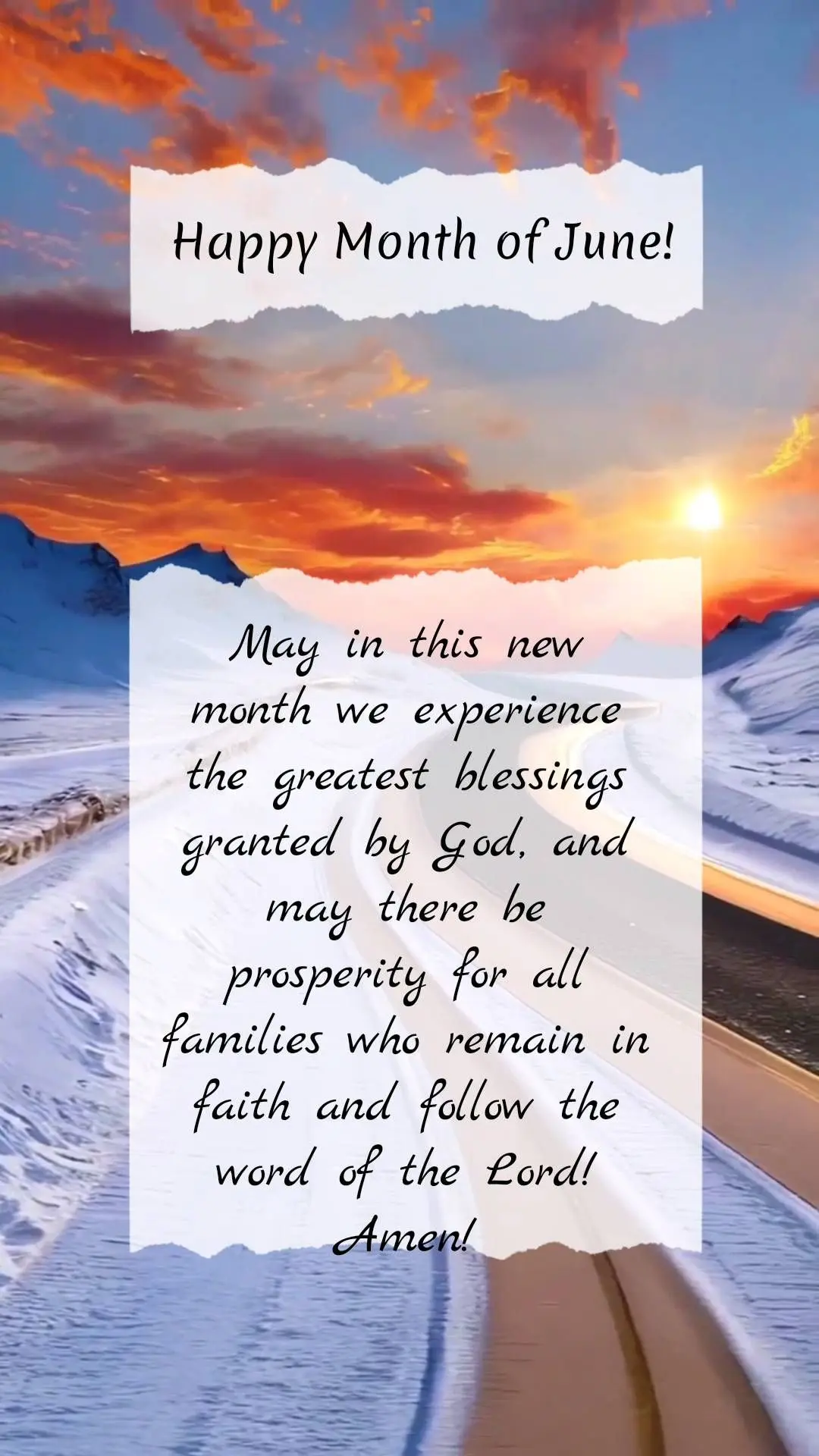 May in this new month we experience
the greatest blessings granted by God, and may there be prosperity for all families who remain in faith and follow t...