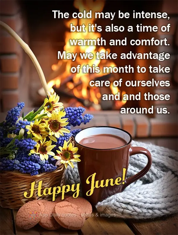 The cold may be intense, but it's also a time of warmth and comfort. May we take advantage of this month to take care of ourselves and and those around u...