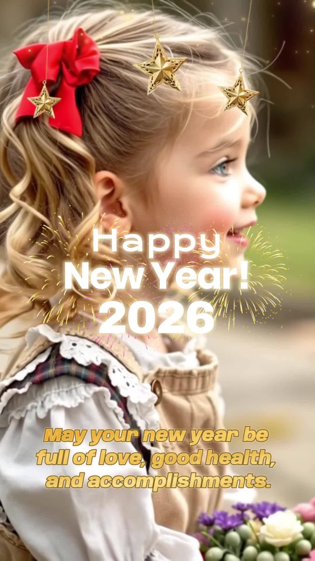 May your new year be full of love, good health, and accomplishments. Happy New Year! 2026
