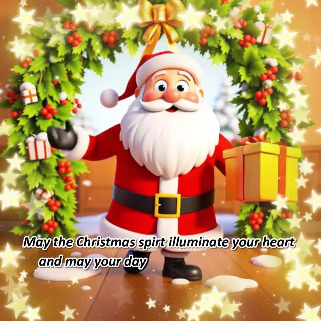May the Christmas spirt illuminate your heart and may your day be full of love and joy! Merry Christmas!