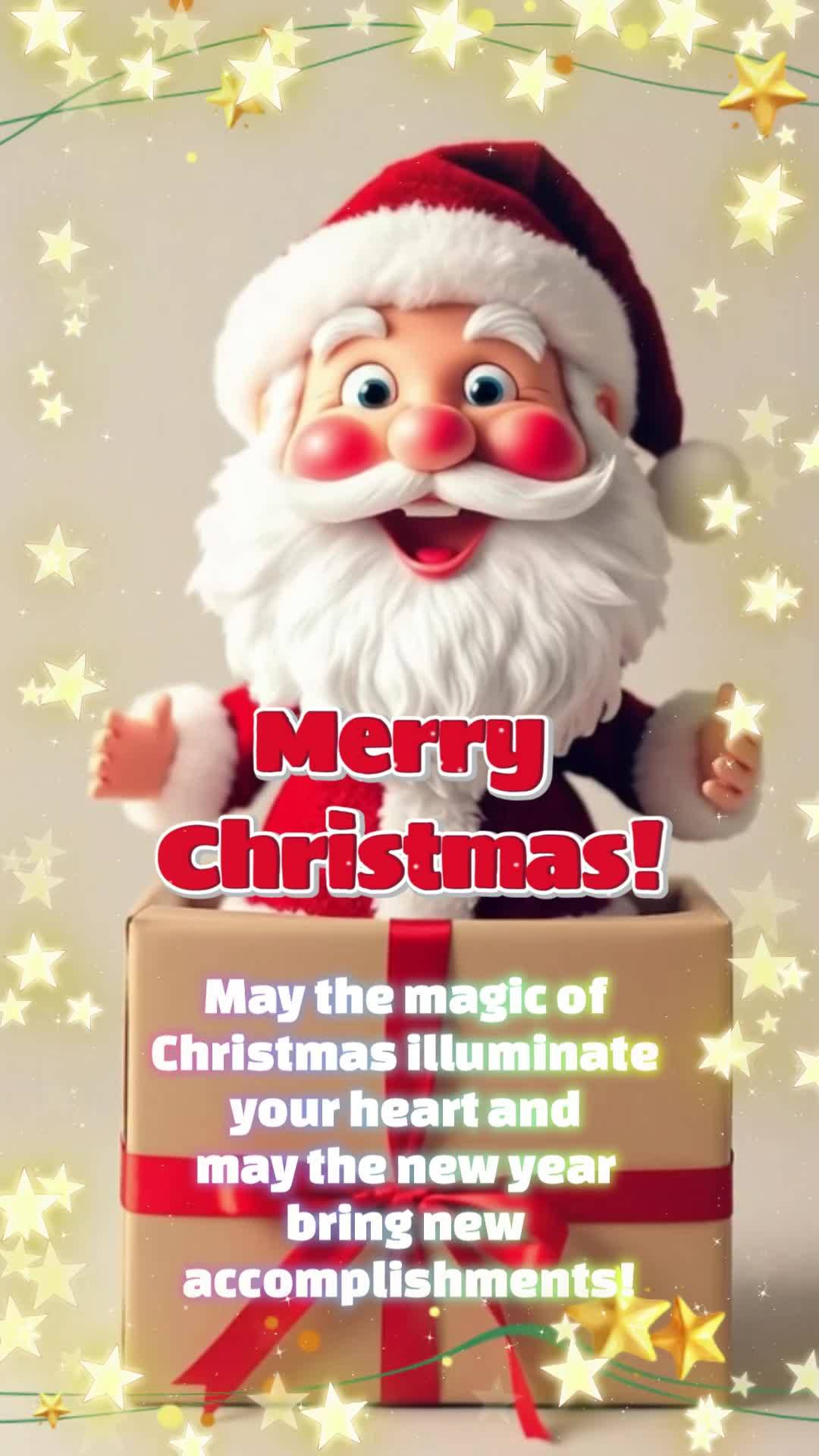 May the magic of Christmas illuminate your heart and may the new year bring new accomplishments! Merry Christmas!