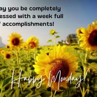 May you be wholly blessed with a week full of accomplishments! Happy Monday!