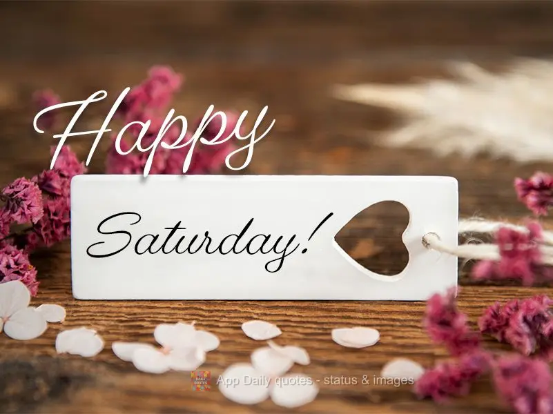 Happy Saturday!