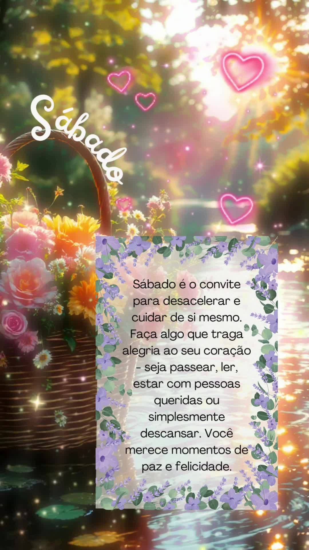 Saturday is an invitation to slow down and take care of yourself. Do something that makes your heart happy - whether it's taking a walk, being with dear ...